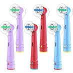 [ сменный товар ] электрический зубная щетка заменяемая щетка ребенок Brown Oral B соответствует Kids : детский EB10 мягкость .oral для (3 цвет 6шт.@)