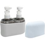  путешествие бутылка 100ml 2 шт. комплект кейс для хранения есть заполняющий контейнер утечка предотвращение путешествие Jim небольшое количество . прозрачный ( серый )