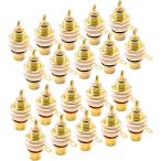 RCA Jack коннектор штекер рукоятка da тип позолоченный собственное производство усилитель коннектор аудио чёрный красный красный ( каждый 10 шт 20 шт. комплект )