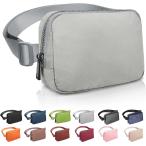  сумка-пояс поясная сумка мужской женский легкий модный сумка "body" сумка на плечо набедренная сумка ( светло-серый )