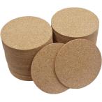 コルクコースター ドリンクコースター 直径90mm 厚さ3mm 丸型 大容量 シールなし 200枚セット( ブラウン,  レギュラー)