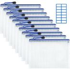  молния тип файл пакет сетка застежка-молния имеется файл сетка файл сумка прозрачный файл сетка кейс (A4 белый, A410 листов )