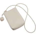 スマホポーチ 可愛い 軽量 ショルダー バッグ 縦型 ミニ コンパクト シンプル ショルダーバッグ 斜めがけ 携帯ポーチ( ホワイト)