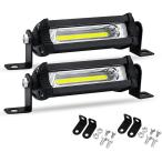 【互換品】4インチ LED ワークライト 18W 汎用 ライトバー 作業灯 フォグランプ デイライト 四駆 12V 24V(2個セット)