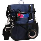 3way фартук сумка медсестра сумка сумка-пояс тонкий kalabina плечо ремень имеется 9 карман вставка 5mm( темно-синий, S)