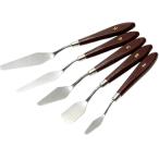  мастихин шпатель картина нож из нержавеющей стали из дерева 5 шт. комплект живопись маслом живопись масляными красками . акрил краска картина для (1~5)