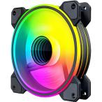 PC кейс вентилятор 1 листов 120mm 4pin PWM LED ARGB 5v 3pin Infinity - зеркало ( черный )