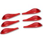  обвес ласты протектор обвес молдинг защита аэрообвеса способ порез звук меры снижение экстерьер детали красный 6 шт. комплект ( красный 6 шт )