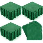 水はけマット ベランダ 屋外 6色 滑り止め フリーカット可能 ジョイントマット はめ込み式 (グリーン48枚,  約3平方メートル)