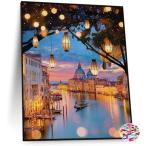  бриллиант искусство бисер картина .... комплект mo The ik искусство раунд картина комплект рукоделие ручная работа картина бисер искусство ( лампа. . река )