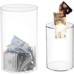  иен тубус форма прозрачный копилка открыть .. нет акрил средний . видно прозрачный цвет содержание . видно тубус type банкноты кошелек для мелочи золотой только ( Medium)