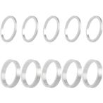 チェーンリング スペーサー 軽量 アルミ製 シングル化 取付 調整シム 1.0mmx5枚＋2.0mmx5枚セット