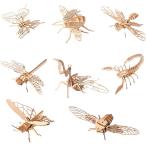  сборная головоломка из дерева мозаика насекомое construction 3D ребенок модель цельный чувство 8 вид комплект 