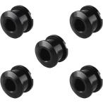 チェーンリングボルト 自転車 フロント ギア 固定ネジ 軽量 アルミ合金 5個入り(ブラック,  シングル用)