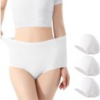  большой размер одноразовый брюки женский углублять хлопок 3 шт. комплект путешествие женский шорты входить . предотвращение бедствий товары ( белый, 2XL)