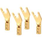 [ сменный товар ]Y ковер терминал медный Y терминал Y type штекер L type soruda- отсутствует Spade аудио динамик 4 шт. комплект 