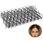 1mchu-ru roll сетка chu-ru ткань черный вуаль сетка волосы сеть ткань свадебный свадьба вуаль свадьба ( черный )