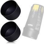 水筒カバー 底カバー カバーのみ 底抜け防止 シリコン製 2個セット両面テープ付(ブラック,  0.35L ＆ 0.5L ＆ 0.6L)