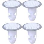  осушение . покрытие дезодорация колпак раковина внизу дренажная система дезодорация ванная 4 шт. комплект внутренний диаметр 3.7-5.2cm соответствует ( белый, one размер )