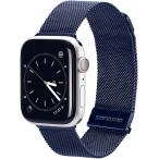 コンパチブル Apple Watch バンド アップルウォッチバンド ステンレス留め金製 MDM(ブルー, 38mm/40mm/41mm)