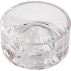  хомяк вода inserting crystal стекло гора Фудзи форма маленький размер домашнее животное вода миска вода .. контейнер кормление тарелка переворачивание предотвращение вид ( прозрачный )