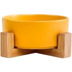  кошка приманка inserting собака посуда капот миска вода миска вода inserting керамика предотвращение скольжения из дерева подставка есть ( orange )