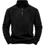 a spec rusio половина Zip свободный стрейнер Golf одежда защищающий от холода осень-зима тянуть over длинный рукав tops капот нет MDM ( черный, L)