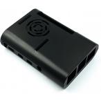  сменный кейс Raspberry Pi 4B соответствует защита кейс черный ABS производства ударопрочный laz Berry пирог 4B легкая установка ( черный )