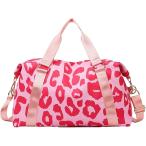  сумка "Boston bag" Leopard рисунок 3WAY барабан путешествие большая вместимость Carry on леопардовая расцветка плечо плечо .. casual Корея ( розовый )