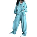  симпатичный симпатичный модный популярный взрослый женщина длинный рукав брюки длинные брюки джерси тренировочные брюки тренировочный часть магазин надеты ( голубой, 4XL)