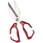 釣りハサミ 活き締めハサミ 魚 大型 鬼鋏 骨切り フィッシュシザー 多機能 魚締め 魚鋏 フィッシング 〆る (ワインレッド,  大型)