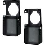  ручка двери покрытие детский блокировка ключ покрытие раздвижная дверь дверь ребенок 2 шт. комплект ( черный )