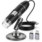 iOS/Android сменный USB цифровой микроскоп камера 50~1600 раз расширение смартфон PC соответствует портативный электронный микроскоп HD камера имеется MDM