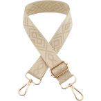 ショルダーストラップ バッグ用 太め 後付け 単品 ショルダー紐 付け替え 調節可能 (ミルクアイボリー)