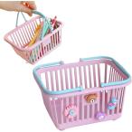  ребенок игрушка место хранения Mini покупки корзина корзина держать рука покупка Cart ... развлечение игрушечный симпатичный мелкие вещи книга@( розовый )