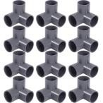 PVC труба соединительная муфта VP16 внутренний диаметр 20mm 3 way патрубок 12 шт. комплект ga Chile комплект ..... соединительная муфта 3 person направление коннектор трубы ( серый )