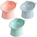  корм для животных миска посуда приманка . вода inserting тарелка 3 -цветный набор собака кошка еда .... наклонный ( розовый голубой зеленый )