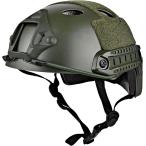  страйкбол шлем Tacty karu шлем FAST PJ Мали время ( зеленый, для взрослых ( голова .57cm-61cm) Fast)