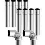  дровяная печь дым . Stealth труба комплект кемпинг 90 раз искривление . joint универсальный ( серебряный 10 шт. комплект )