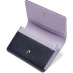  футляр для визитных карточек женский натуральная кожа большая вместимость устройство на работу праздник .( темно-синий x light purple, ( длина ) примерно 8cmx( ширина ) примерно 11.5cm x ( вставка ) примерно 2cm)