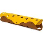  кошка тоннель игрушка фетр производства кошка тоннель 2WAY складной развлечение место салон движение ( желтый x Brown, 65x30CM)