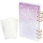  акрил жнец -A6. золотой . государство итого управление заправка 6 дыра наличные прозрачный ( розовый )