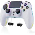 スイッチ コントローラー ゲームパッド 新登場 25時間連続使用 1500mAh大容量 背面ボタン付き マクロ機能 連射機能 (ホワイト)