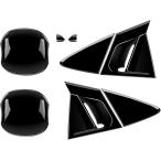 60系 プリウス リアドアカバー ドアハンドル プロテクター 左右セット ZVW60 / 65 MXWH 60/65 (ピアノブラック)