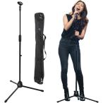  микрофонная стойка подставка Mike распорка штатив высота настройка складной ( черный ( распорка упаковочный пакет имеется ))