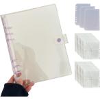  наклейка . довольно большой жнец - прозрачный девочка ... большая вместимость 20 листов есть 6 дыра ( лиловый, A5 (23.7 cm x 18 cm))