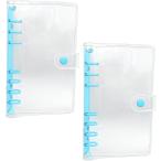  наклейка . жнец - прозрачный 6 дыра симпатичный простой A6 2 шт. комплект ( голубой, A6)