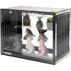  большая вместимость фигурка кейс модель экспонирование контейнер способ очарован место хранения дисплей загрязнения предотвращение ( черный, 30cmx24cmx17cm)