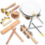  ударные инструменты треугольник кастаньеты дерево блок колокольчик игрушка (7 позиций комплект, 7 позиций комплект )