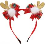  Рождество лента-ободок северный олень олень угол .... маскарадный костюм костюм костюмированная игра украшение для волос лента имеется женский Kids party ( красный )
